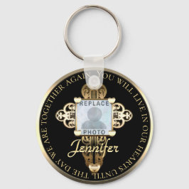 Memorial für die Fotomeldung Cross Hearts hinzufüg Schlüsselanhänger