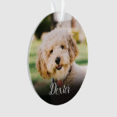 Memorial für Elegantes Foto Ornament (Vorderseite)