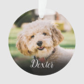 Memorial für Elegantes Foto Ornament (Vorderseite)