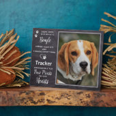 Memorial für Foto-Dog-Beagle Fotoplatte (Seite)