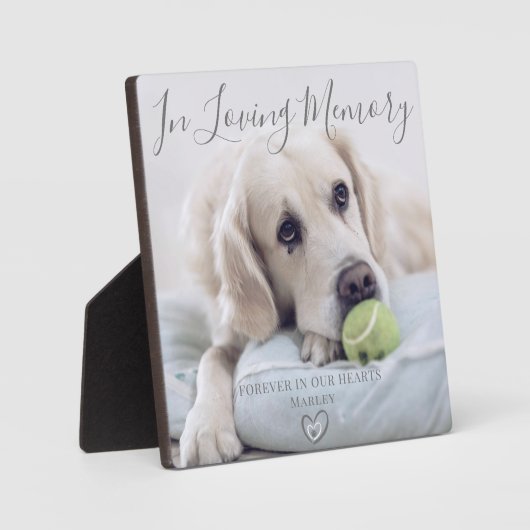 Memorial für Foto-Hunde Fotoplatte (Vorderseite)