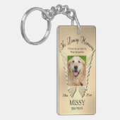 Memorial für Gold Pet Schlüsselanhänger (Vorderseite links)