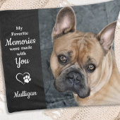 Memorial für Haustiere - Beileid für Haustiere - E Fleecedecke