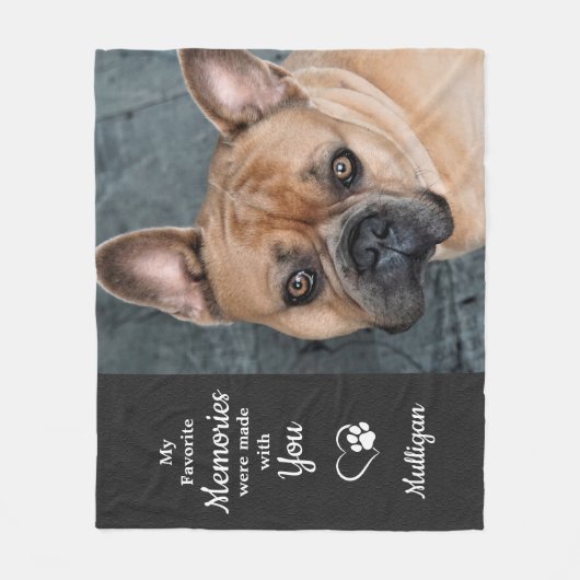 Memorial für Haustiere - Beileid für Haustiere - E Fleecedecke (Vorderseite)