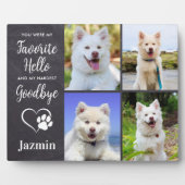 Memorial für Haustiere - Beileid zum Thema Loss -  Fotoplatte (Vorderseite)