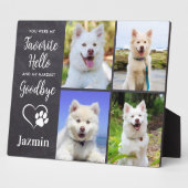 Memorial für Haustiere - Beileid zum Thema Loss -  Fotoplatte (Seite)