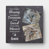 Memorial für Haustiere - Foto zur Erinnerung an Ka Fotoplatte (Vorderseite)