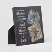 Memorial für Haustiere - Foto zur Erinnerung an Ka Fotoplatte (Vorderseite)