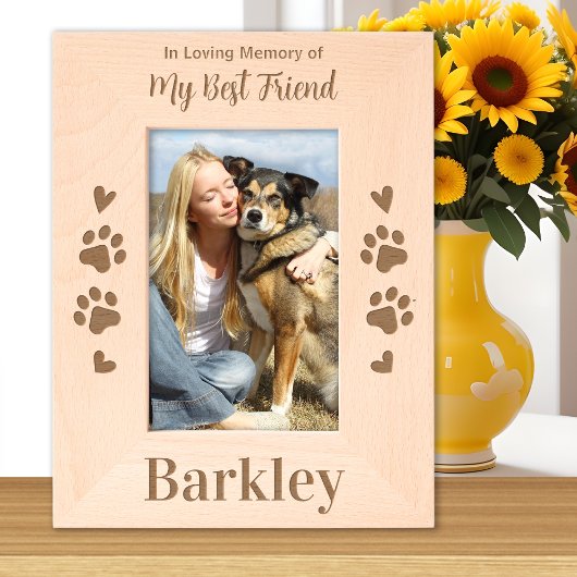 Memorial für Haustiere - In Love Memory - Best Fri Geätzte Rahmen