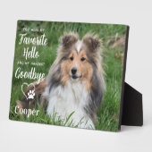 Memorial für Heimtiere - Beileid Quote Pet Loss Fotoplatte (Seite)