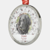 Memorial für Holiday Wreath Pet Ornament Aus Metall (Links)