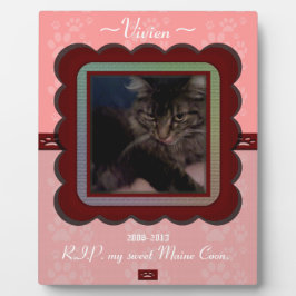 Memorial für individuell anpassbare Begleiter Fotoplatte