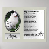 Memorial für mein Freund - Hund Poster (Vorne)