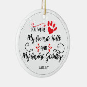 Memorial für personalisierte Begleiter und Kostenv Keramik Ornament (Rechts)