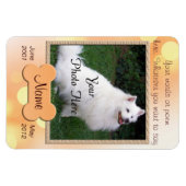 Memorial für persönliche Hunde - Magnet (Horizontal)