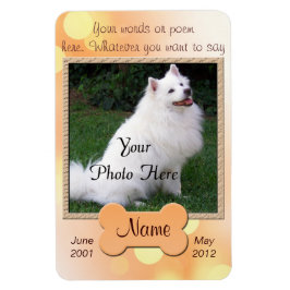 Memorial für persönliche Hunde - Magnet