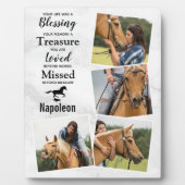 Memorial für Pferdepfällchen FotoCollage Fotoplatte (Vorderseite)