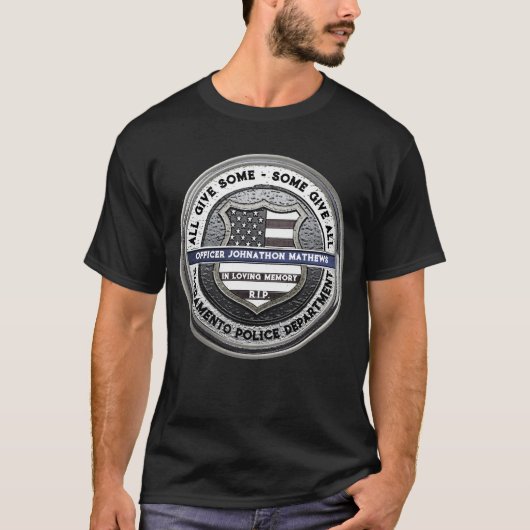 Memorial für Polizeibeamte T-Shirt (Vorderseite)