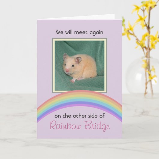 Memorial für Rainbow Bridge Karte (Gelbe Blume)