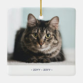 Memorial für Schwarze & Gold Fotos Ornamente (Rückseite)