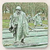 Memorial für Veteranen des Koreakkriegs Getränkeuntersetzer (Vorderseite)