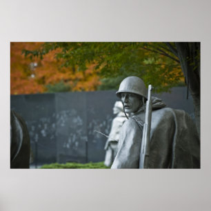 Memorial für Veteranen des Koreakkriegs Poster