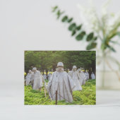 Memorial für Veteranen des Koreakkriegs Postkarte (Stehend Vorderseite)