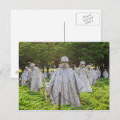 Memorial für Veteranen des Koreakkriegs Postkarte (Vorne/Hinten)