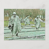 Memorial für Veteranen des Koreakkriegs Postkarte (Vorderseite)