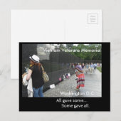 Memorial für Vietnamveterans - Postkarte (Vorne/Hinten)
