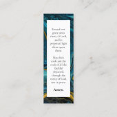 Memorial Gebet mit Blue Marble Custom Card Lesezei Telefonnummerkarte (Rückseite)