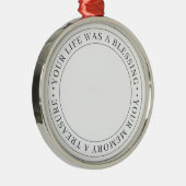 Memorial Gedächtnis Erinnerung Elegantes schicke F Ornament Aus Metall (Rechts)