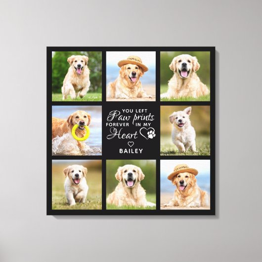 Memorial-Geschenk für Personalisierte Pet Loss Fot Leinwanddruck (Vorderseite)