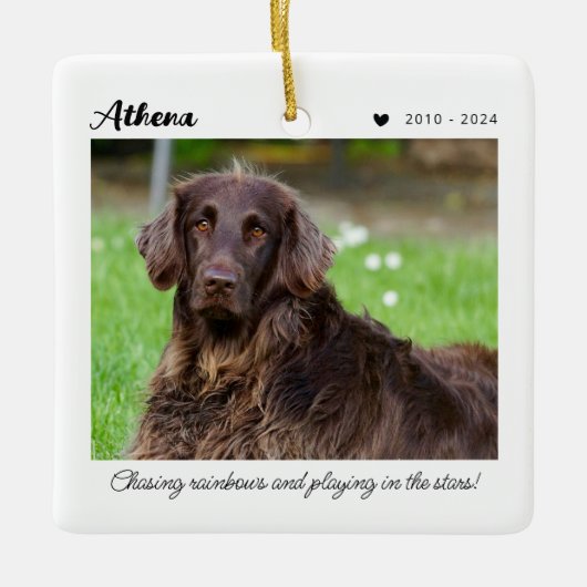 Memorial-Geschenk | In Love Memory Keramikornament (Vorderseite)