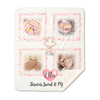 Memorial Girl Loss Foto Blanket Geschenk Sherpadecke