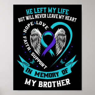 Memorial Grab zur Prävention von Suiziden Poster
