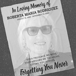 Memorial Grosses Foto Fleecedecke