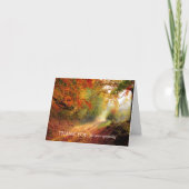 Memorial Herbst Beileid Beerdigung Danke Karte (Vorderseite)