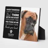 Memorial | Hund halten Fotoplatte (Seite)