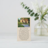 Memorial I Saw You Getting Tired... Prayer Card Visitenkarte (Stehend Vorderseite)