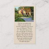 Memorial I Saw You Getting Tired... Prayer Card Visitenkarte (Vorderseite)