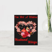 Memorial I'm Not A Widow Husband Wings Cardinal An Karte (Vorderseite)