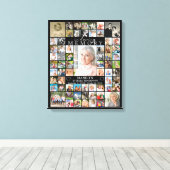 Memorial IN LIEBING MEMORY 66 Foto Collage Black Leinwanddruck (Insitu (Holzboden))