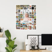 Memorial IN LIVING MEMORY 66 FotoCollage Custom Poster (Heimbüro)