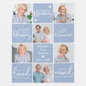 Memorial in LIVING MEMORY Custom 6 Multi-Foto Fleecedecke (Vorderseite)