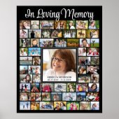 Memorial IN LIVING MEMORY Script 59 Foto Collage Poster (Vorne)