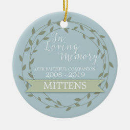 Memorial 'In Love Memory' Benutzerdefiniertes Foto Keramikornament