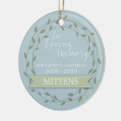 Memorial 'In Love Memory' Benutzerdefiniertes Foto Keramikornament (Links)