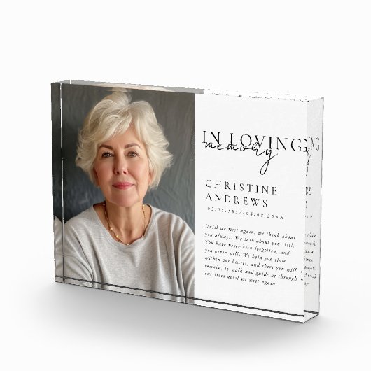 Memorial "In Love Memory", Name, Foto (Rechts)