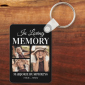 Memorial In Loving Memory 3x Picture Schlüsselanhänger (Rückseite)